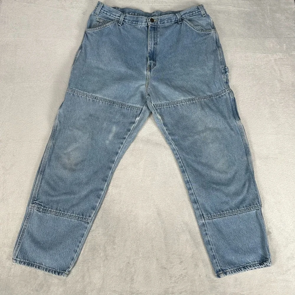 Vintage Dickies Double Knee Jeans Men's 40x30 Denim Carpenter Workwear